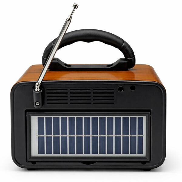BK-330 Güneş Panelli Nostaljik Retro Radyo – Bluetooth, USB, SD Kart ve El Feneri Özellikli