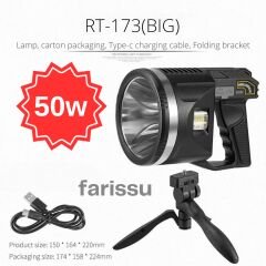 Everton RT-173 50 Watt Güçlü El Feneri - 2 KM Menzil