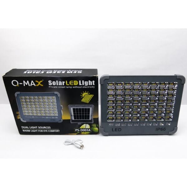 Solar LED Projektör - 5 Farklı Aydınlatma Modu, IP66 Su Geçirmez, Type-C Şarjlı Kamp ve Bahçe Lambası