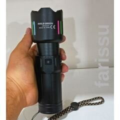 OR-522D Şarj Edilebilir Çok Fonksiyonlu El Feneri - Yüksek Kapasiteli 9000 mAh Batarya, 4 Farklı Mod