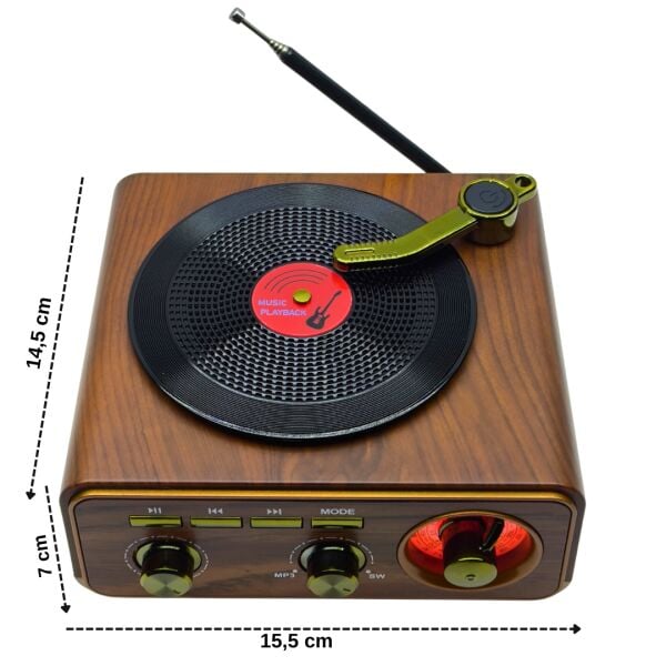 MD-1317BT Nostaljik Pikap Tasarımlı Bluetooth Radyo & Hoparlör