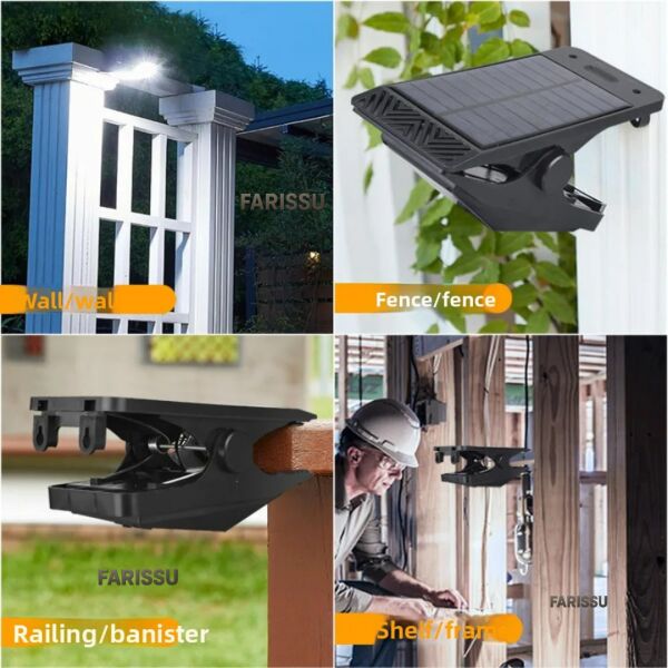 Güneş Enerjili Taşınabilir Bahçe ve Kamp Lambası (Hareket Sensörlü