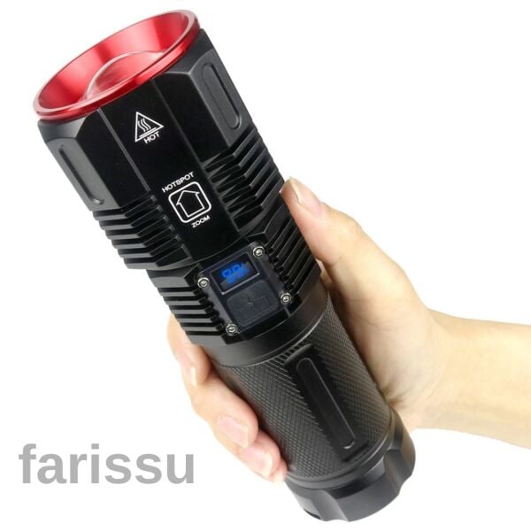 Small Sun SM-313 Profesyonel Şarjlı El Feneri - 5000 Lümen - Powerbank Özellikli - 1.5 KM Menzil