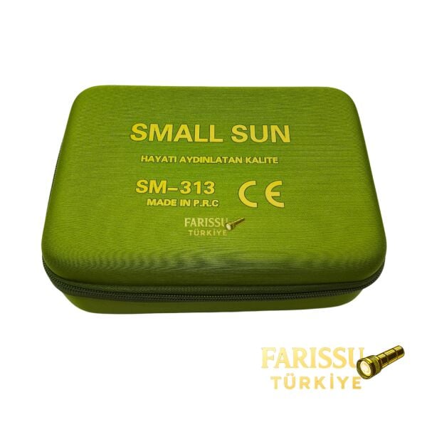 Small Sun SM-313 Profesyonel Şarjlı El Feneri - 5000 Lümen - Powerbank Özellikli - 1.5 KM Menzil