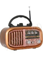 CM-840T Nostaljik Radyo, 3 Band, USB ve Tf Kartlı, Pilli ve Şarjlı Müzik Kutusu