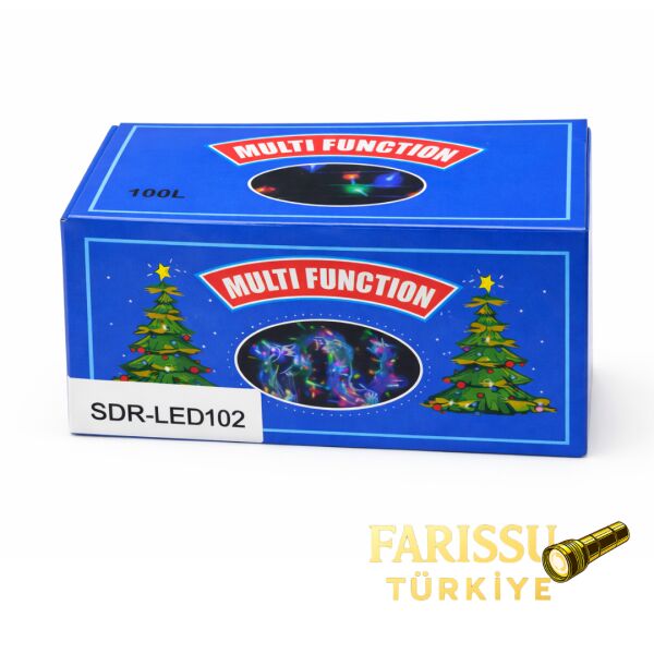 10 Metre 100 LED Çok Fonksiyonlu Yılbaşı Ağacı ve Dekorasyon Işığı