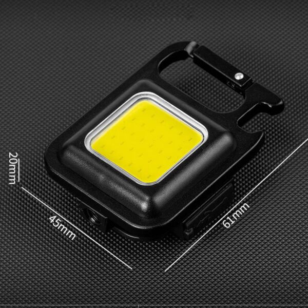 Çok Fonksiyonlu 500 Lümen Şarj Edilebilir COB LED Anahtarlık El Feneri