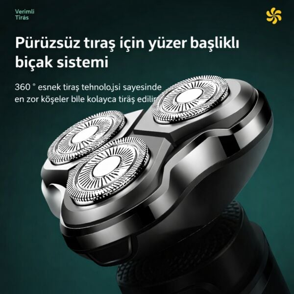 Sportsman SM-555 Professional 3’ü 1 Arada Islak/Kuru Şarjlı Erkek Bakım Seti