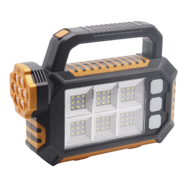 Gold Silver Gs 490 15w Güneş Enerjili Çok Fonksiyonlu Fener