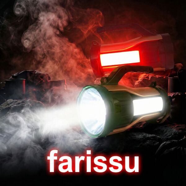 Gold Kama T96 7 Modlu Güneş Enerjili Çok Fonksiyonlu El Feneri Mini Fener Dahil