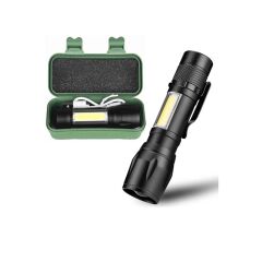 Ultra Güçlü Usb Şarjlı El Feneri Orjinal Kutusunda Kamp Feneri A