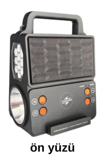 Everton Rt-913 Şarjlı Fm/usb/bt Güneş Enerjili 2 Ampullü Solar Set (KABLOSUZ TELEFON ŞARJ) Özelikli