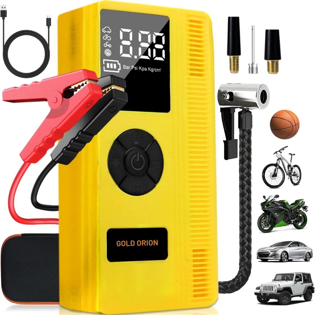 OR10689 3000A Akü Takviye Cihazı, 150 PSI Hava Kompresörü ve Taşınabilir Powerbank