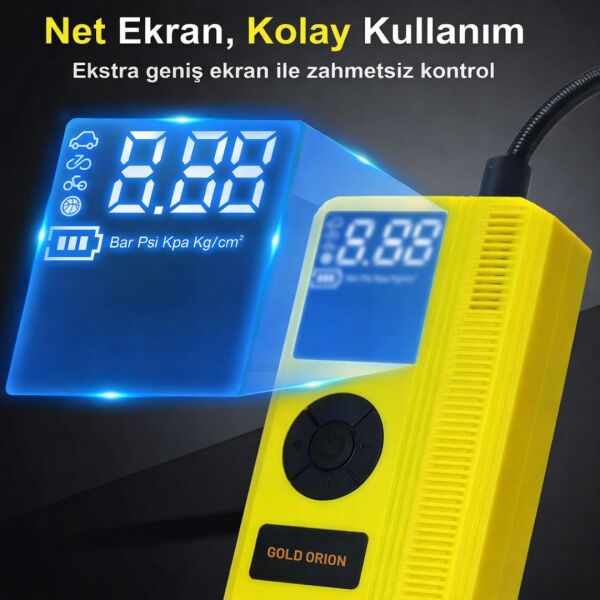 OR10689 3000A Akü Takviye Cihazı, 150 PSI Hava Kompresörü ve Taşınabilir Powerbank