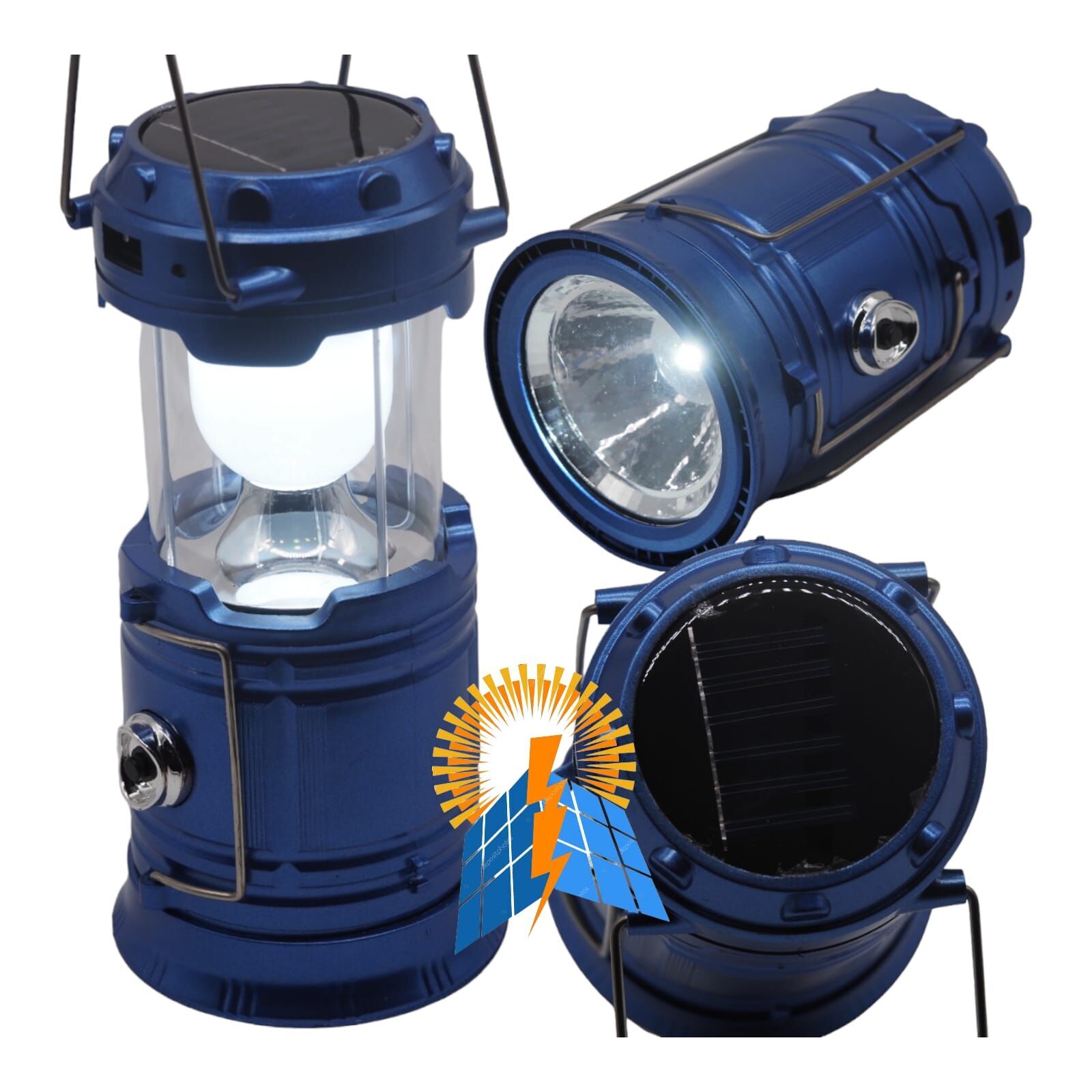 pasajdanal El Feneri Işıldak Fanus 6+1 Şarjlı solar kamp feneri