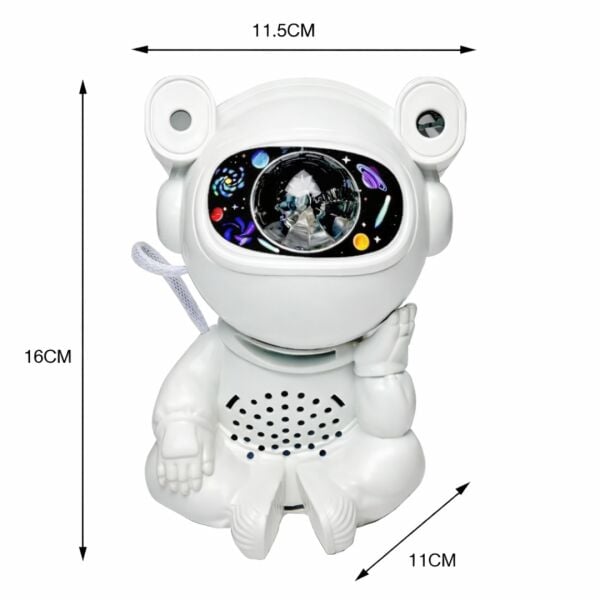 Astronot Yıldız Projeksiyon Gece Lambası - Bluetooth Hoparlörlü & Uzaktan Kumandalı Gökyüzü Projektörü
