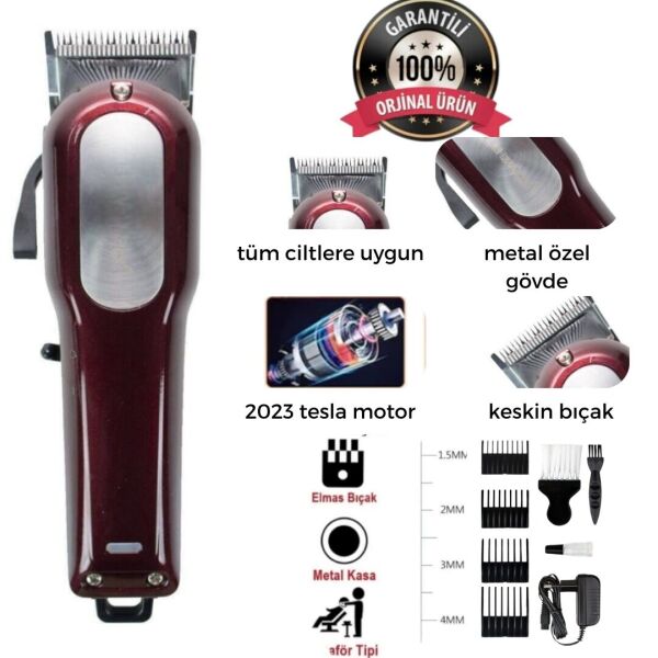 Tc-1453  Saç Sakal Kesim Makinesi iki yıl garanti