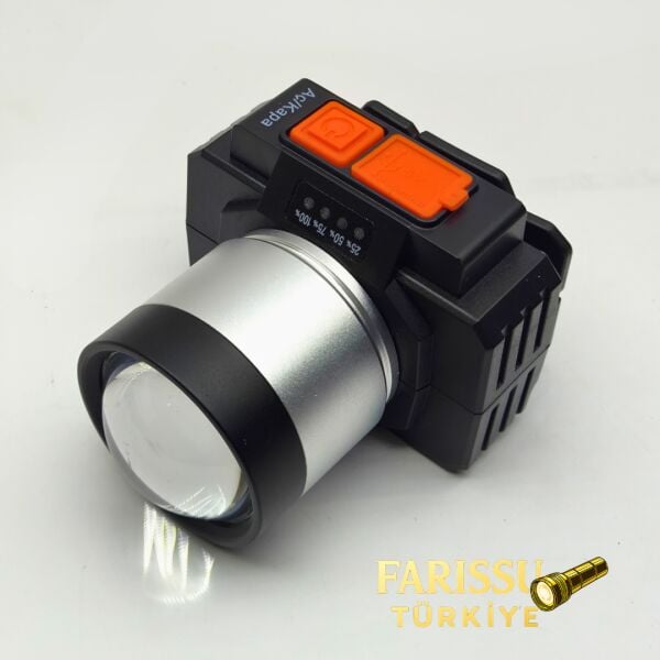 2400 Lümen Güçlü LED Kafa Lambası - 4 Modlu, SOS Özellikli, Yağmur Geçirmez