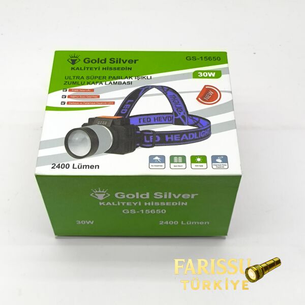 2400 Lümen Güçlü LED Kafa Lambası - 4 Modlu, SOS Özellikli, Yağmur Geçirmez