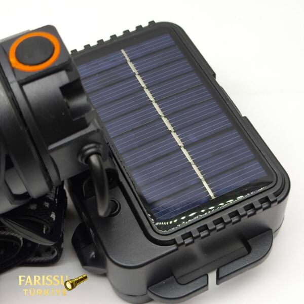 Gold Silver GS-2050 20W Zoomlu Solar Şarjlı Profesyonel Kafa Feneri