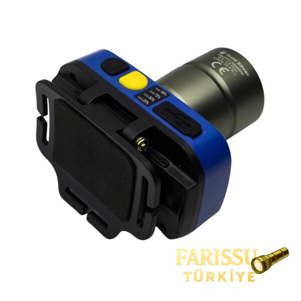 Gold Silver GS-15700 20W 2000 Lümen Zoomlu Şarj Edilebilir Kafa Lambası - Sarı & Beyaz Işık