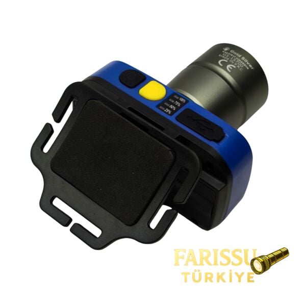 Gold Silver GS-15700 20W 2000 Lümen Zoomlu Şarj Edilebilir Kafa Lambası - Sarı & Beyaz Işık