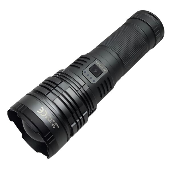 GS-15100  El Feneri - 12.000 Lümen - 32.000 mAh Dev Batarya - 3 KM Menzilli Zoomlu Fener