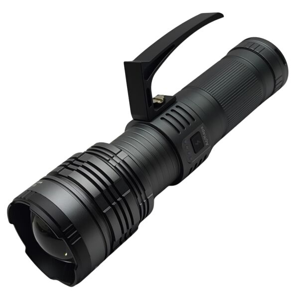 GS-15100  El Feneri - 12.000 Lümen - 32.000 mAh Dev Batarya - 3 KM Menzilli Zoomlu Fener