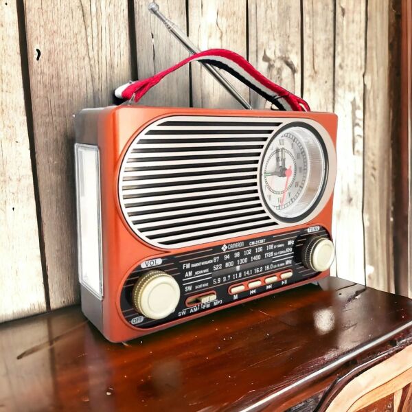 Cameron Radyo Nostalji Şarjlı Bt/usb/sd/fm Fenerli Saatli Cameron CM-312BT