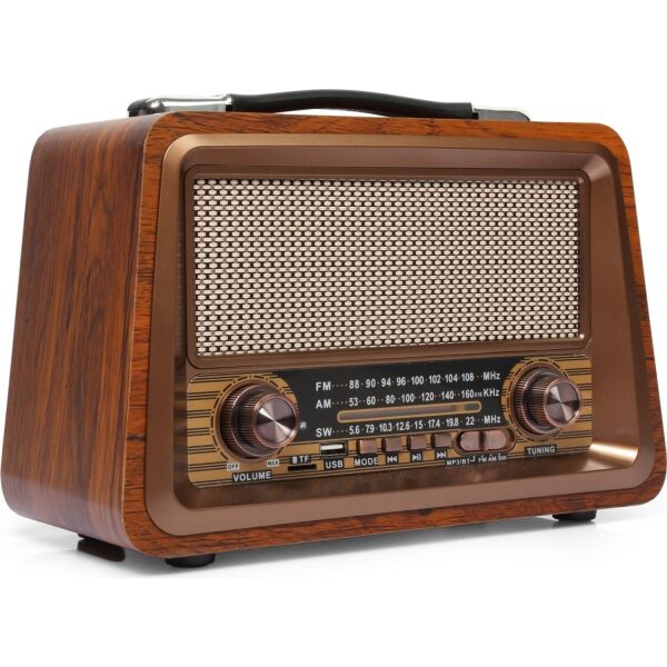 Nostalji Radyo Bluetooth USB Destekli Büyük Boy ve Güçlü Ses