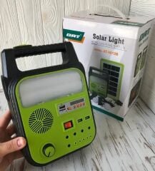 dat-9012b solar panelli radyolu çok foksiyonlu kamp feneri