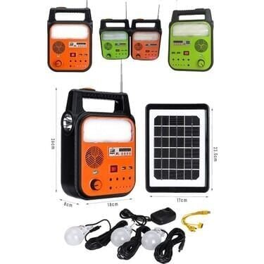 dat-9012b solar panelli radyolu çok foksiyonlu kamp feneri