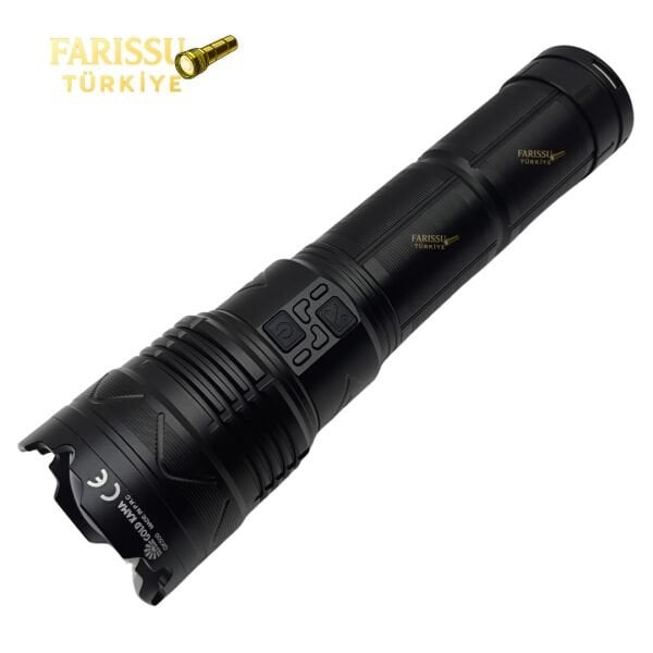 Gold Kama 15000 Lümen Ultra Güçlü Avcı Feneri - 30.400 mAh Kapasite ile 15 Saate Kadar Çalışma