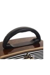 301 Şarjlı Nostaljik Görünümlü Fenerli Radyo Bluetoothlu Mp3 Çalar Radyo Müzik Kutusu
