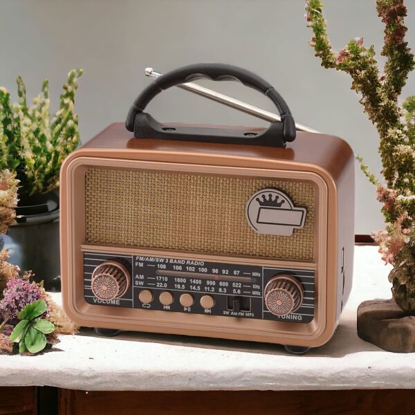 Nostaljik Bluetoothlu Rt-860 Usb / Sd / Radyo Müzik Kutusu Rt860