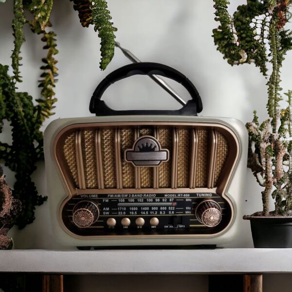 Nostaljik Bluetoothlu Rt-850 Usb / Bt / Radyo Müzik Kutusu