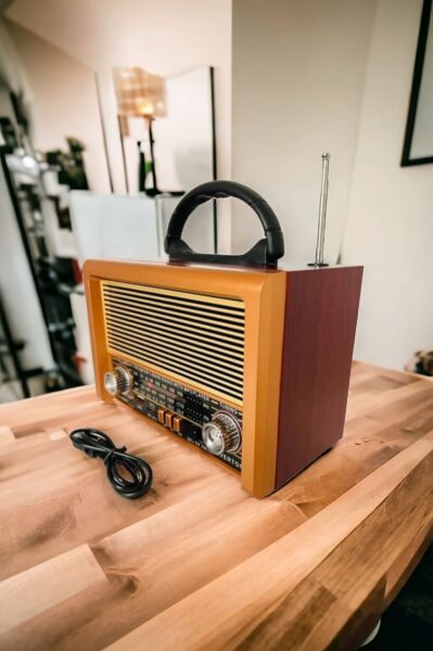Rt-872bt Bluetooth Fm-usb-tf Card Şarjlı Nostaljik Radyo