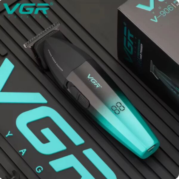VGR V-906 DLC T-Blade tıraş makinesi Makinesi - 9000 RPM mavi