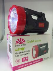 UZUN ÖMÜRLÜ LED Lİ PROJEKTÖR EL FENERİ 10w led 15 saate kadar çalışma süresi