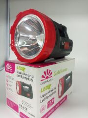 UZUN ÖMÜRLÜ LED Lİ PROJEKTÖR EL FENERİ 10w led 15 saate kadar çalışma süresi