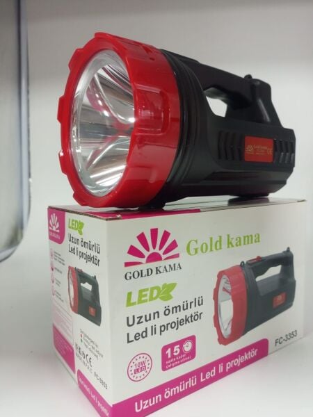 UZUN ÖMÜRLÜ LED Lİ PROJEKTÖR EL FENERİ 10w led 15 saate kadar çalışma süresi