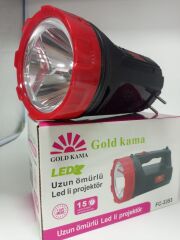 UZUN ÖMÜRLÜ LED Lİ PROJEKTÖR EL FENERİ 10w led 15 saate kadar çalışma süresi