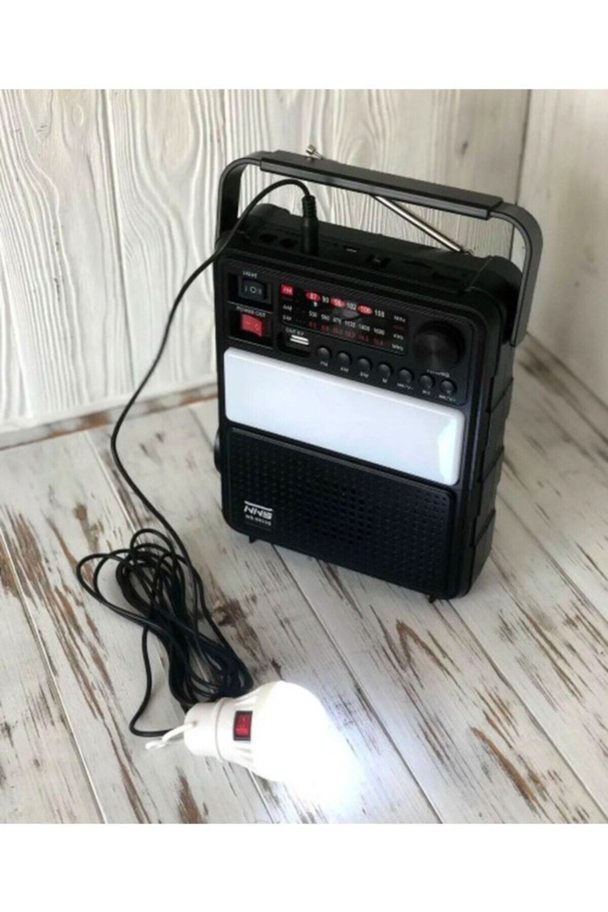 Güneş Enerjili Radyolu Kamp Işığı, Solar Kamp Lambası, Bluetooth Hoparlör, USB ve Sd Girişli, Şarjlı