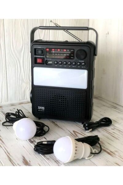 Güneş Enerjili Radyolu Kamp Işığı, Solar Kamp Lambası, Bluetooth Hoparlör, USB ve Sd Girişli, Şarjlı