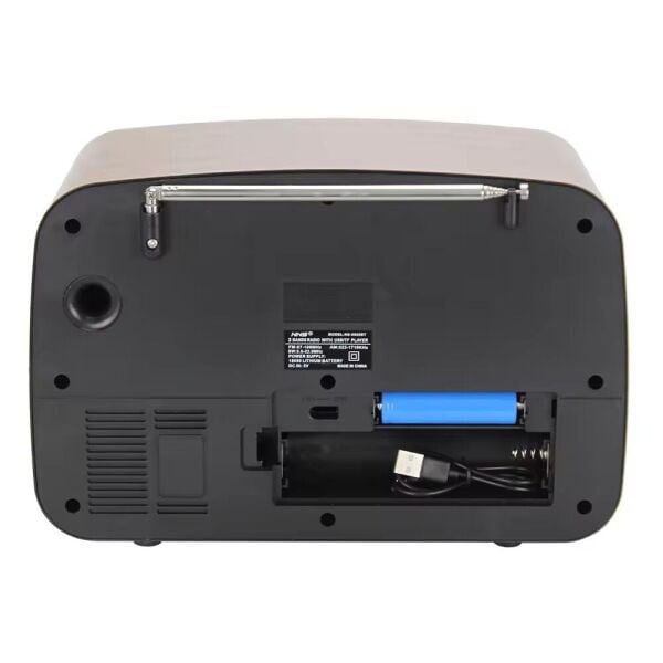 gerçek ahşap eskitme görünümlü büyük boy nostajik radyo