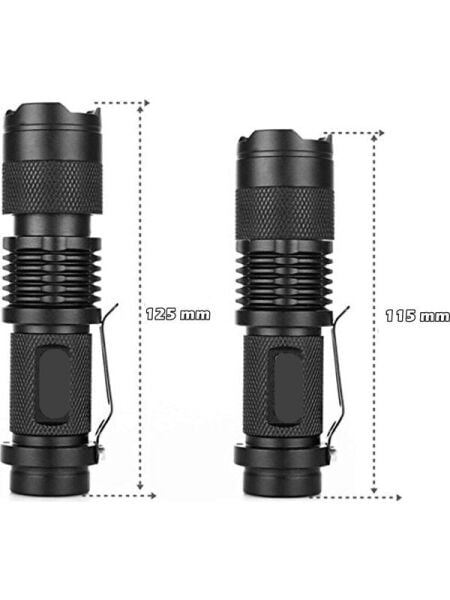 Su Geçirmez Ultra Güçlü Şarjlı El Feneri 2300 Lumens Q5 + Şarjlı Pil Hediyeli