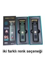 Turbo serisi dijital şarj göstergeli pro saç sakal vucut kıl kesme makinesi