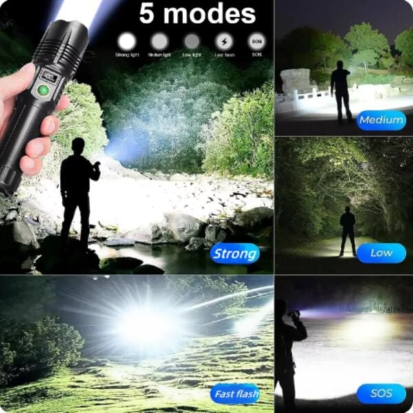 Gold Orion OR-508-TG 100W Ultra Parlak 6000 Lümen Şarjlı El Feneri