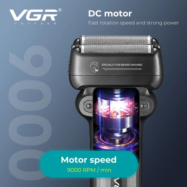 VGR V-368 Profesyonel Yaprak Tıraş Makinesi - AFA Lisanslı, 9000 RPM Yüksek Hız ve Islak/Kuru