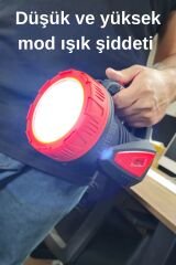 Gold Kama 50 saat çalışma süreli 8000mah el feneri projektör